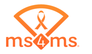 MS4MS logo with orange ribbon
